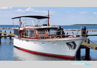 Lowland Rondspant Kruiser 13.00 AK Cabrio Motorboot 1974, mit Vetus Deutz motor, Niederlande