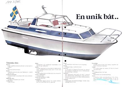 Maxim 26 Aft Cabin Motorboot 1982, mit Volvo Penta MD21 4-Cyl 61hk Diesel motor, Sweden