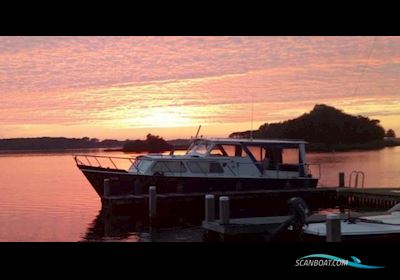 Motor Yacht De Boer Kruiser 9.50 OK Paviljoen Motorboot 1976, mit Mercedes motor, Niederlande