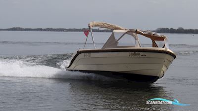 Oud Huijzer 616 Motorboot 2022, mit Netjes in de Bun Met Tilt Switch op de Gashandel motor, Niederlande