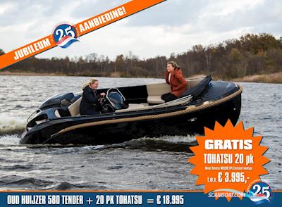 Oudhuijzer 580 Tender Jubileum, nu Met Gratis Tohatsu 20 pk Motorboot 2025, Niederlande