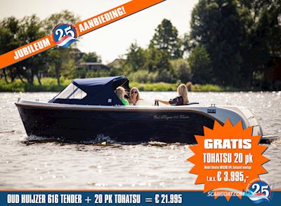 Oudhuijzer 616 Tender Jubileum, nu Met Gratis Tohatsu 20 pk Motorboot 2025, Niederlande