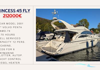Princess 45 Flybridge Motorboot 2001, mit Volvo Penta Tamd 74 motor, Finland