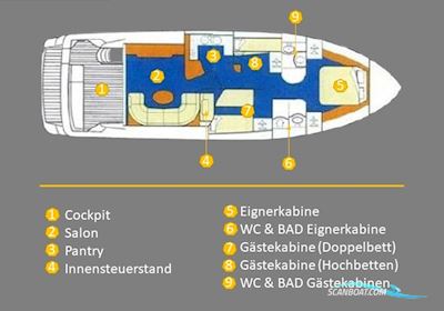 Princess 480 Motorboot 1995, mit Caterpillar motor, Niederlande