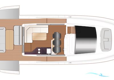 Princess C48 Deck Saloon Motorboot 2028, mit 3x Mercury / 2 x Volvo Penta motor, England