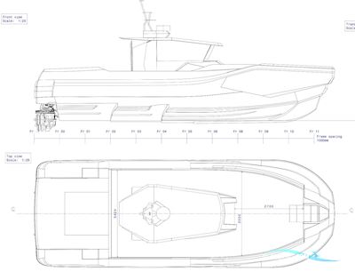 Quer Q50 Explorer Motorboot 2024, mit 3x Volvo D6 440Hp motor, Spanien