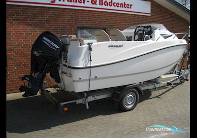 Quicksilver Activ 455 Cabin m/Mercury F50 hk EFI 4-takt og Brenderup trailer Motorboot 2020, mit Mercury motor, Dänemark