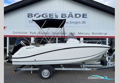 Quicksilver Activ 505 Open med F100 Mercury og 1000 kg Brenderup 181000B Premium bådtrailer Motorboot 2021, mit Mercury motor, Dänemark