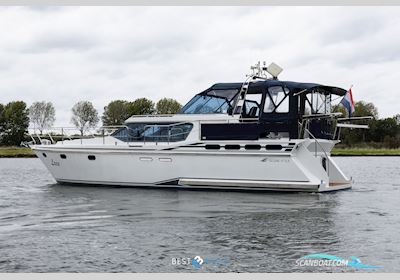 Reline 47SLX Motorboot 2004, mit Samenwerking tussen Vetus, gespecialiseerd in maritieme installaties, en Deutz, een Duitse fabrikant van hoogwaardige dieselmotoren, bekend om betrou motor, Niederlande