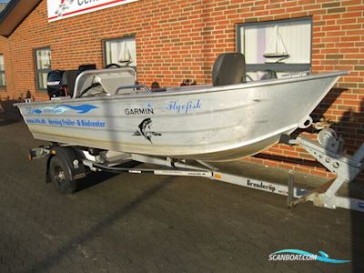 Smartliner 130 alu m/Mercury F25hk 4-takt og Brenderup trailer Motorboot 2014, mit Mercury motor, Dänemark