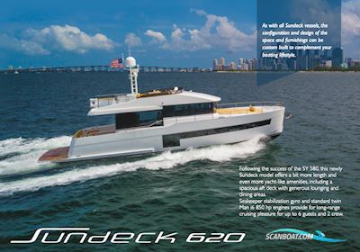 Sundeck 620 Motorboot 2024, mit Cummins motor, Monaco