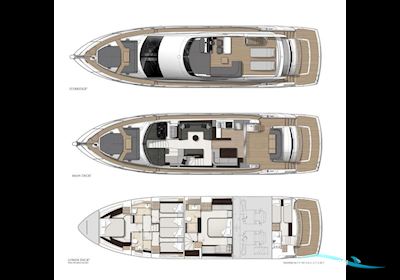Sunseeker Manhattan 68 Motorboot 2020, mit Man V8 motor, Italien