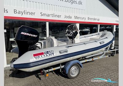 VALIANT 450 OCEAN RUNNER med Mercury F60 ELPT EFI og Variant 500 kg trailer Motorboot 2004, mit Mercury motor, Dänemark