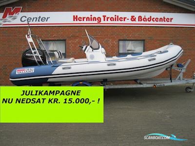Valiant V-570 Rib m/Mercury F150 hk Efi 4-Takt og Brenderup Trailer - NU Nedsat KR. 15.000,- ! Motorboot 2008, mit Mercury motor, Dänemark