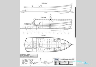 Van Vossen Texelsloep 650 Motorboot , mit Suzuki motor, Niederlande