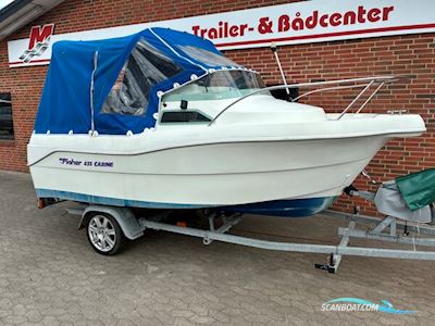 Ørnvik Fisher 435 Cabin m/Mariner F40 hk Efi 4-Takt og Brenderup Trailer - Solgt ! Motorboten 2025, met Mariner motor, Denemarken