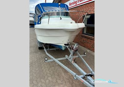 Ørnvik Fisher 435 Cabin m/Mariner F40 hk Efi 4-Takt og Brenderup Trailer Motorboten 2025, met Mariner motor, Denemarken