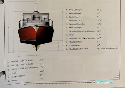 American Tug 34 Pilothouse Trawler Motorboten 2009, met Volvo Penta D6 - 370 motor, Denemarken