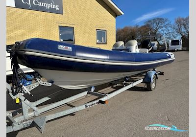 Avon Adventure 620 med Mercury 150 HK Verado – kun 147,5 timer – inkl. Brenderup trailer Motorboten 2008, met Mercury motor, Denemarken