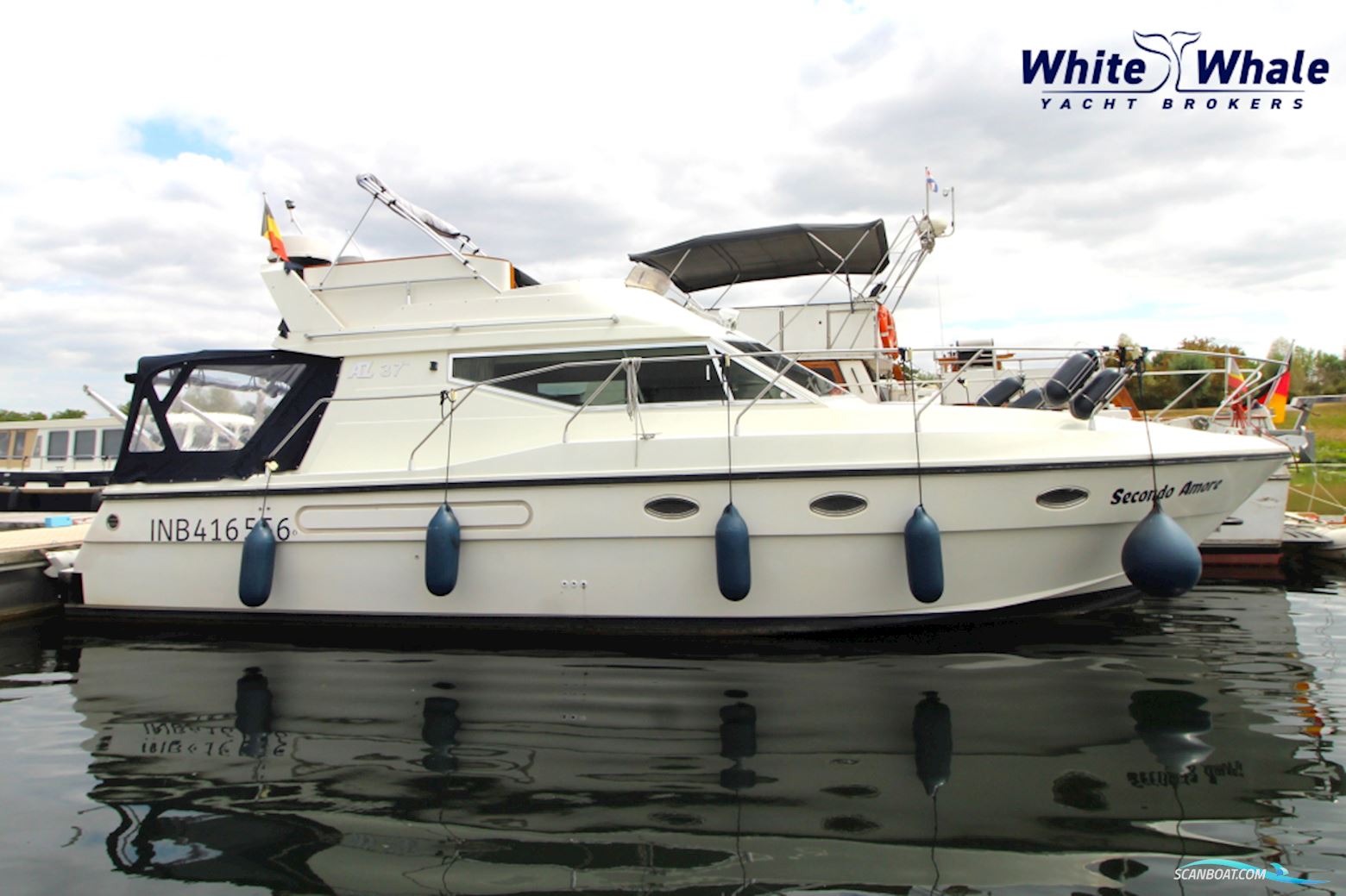 Azimut 37 Fly Motorboten 1991, met 2x  Iveco Aifo motor, België