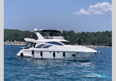 Azimut 50 Fly 2 Kabinen Motorboten 2007, met Caterpillar C 12 motor, Kroatië
