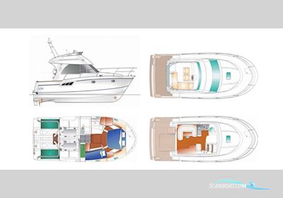 Beneteau Antares 9.80 Flybridge – 2009 Motorboten 2009, met Volvo Penta D4-225HP motor, Portugal