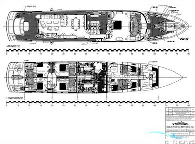 Builder 40m Classic Motor Yacht Motorboten 2011, met Caterpiller C18-C1 Turbolader motor, Geen landeninfo