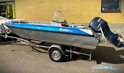 Buster M styrepultbåd med Yamaha 50 HK – Aluminiumsbåd til fiskeri, fritid og vandsport (2005) Motorboten 2005, met Yamaha motor, Denemarken