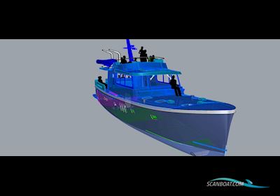 Deep Water Yachts Korvet 18 Long Range Motorboten 2022, met John Deere motor, The Netherlands
