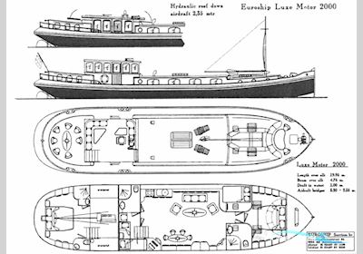 Euroship Jachtbouw Luxe Motor 2000 Motorboten 2014, met John Deere motor, Tsjechische Republiek