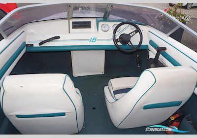 Fletcher Bravo 16 Arrowsport Motorboten 1993, met Evinrude motor, The Netherlands