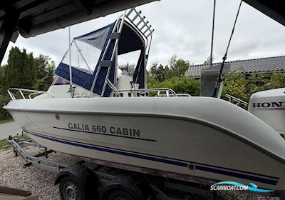 Galeon 660 WA Motorboten 2000, met Honda BF130A motor, Denemarken