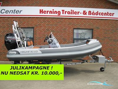 Highfield CL380DL m/Mercury F60 hk EFI 4-takt og Brenderup trailer - NU NEDSAT KR. 10.000,- ! Motorboten 2024, met Mercury motor, Denemarken