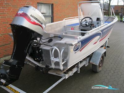 Linder Arkip 460 m/Mariner F60 hk Efi 4-Takt - NU Nedsat KR. 15.000,- ! Motorboten 2004, met Mariner motor, Denemarken
