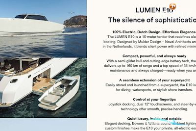 Lumen E10 Motorboten 2024, met POD motor, The Netherlands