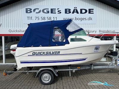Quicksilver 450 Cabin med 35 hk Johnson PL og 750 kg Brenderup bådtrailer - Anvisningssalg  Motorboten 1996, met Johnson motor, Denemarken