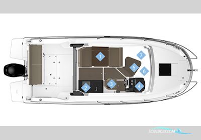 Quicksilver 755 Weekend Motorboten 2020, met Mercury F250 L6 motor, Duitsland