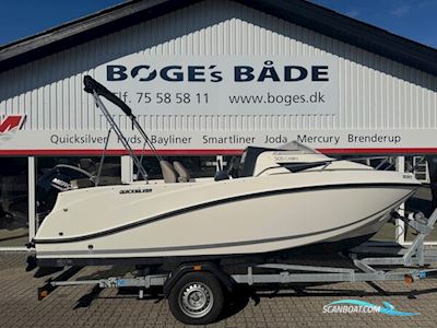 Quicksilver Activ 505 Cabin med F100 hk Mercury-EFI 2,1L og Brenderup bådtrailer Motorboten 2017, met Mercury motor, Denemarken