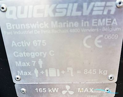 Quicksilver Activ 675 Cruiser Med Mercury 150Hk Motor. Motorboten 2020, met Mercury motor, Denemarken