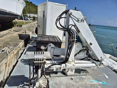Sea Truck Aluminum Barge Motorboten 1985, met Yamaha motor, Virgin Islands