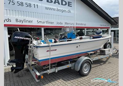 Silver Viking 16 fod styrepultsbåd med 40 hk Mercury-EFI 4 takt Motorboten 2025, met Mercury motor, Denemarken