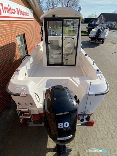 Smartliner Fisher 19 m/Mercury F80 hk EFI 4-takt - kun sejlet 10 T !  Motorboten 2024, met Mercury motor, Denemarken