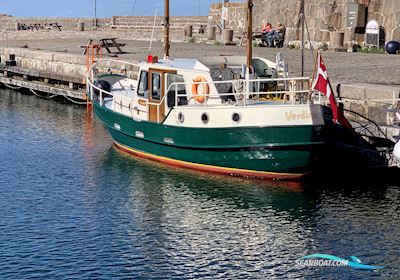 Spitsgatkotter Motorboten 1984, met Volvo Penta MD 40 motor, Denemarken