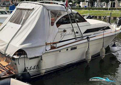 Trojan Yacht 25 Express Motorboten 1974, met Mercruiser Black Scorpion motor, België