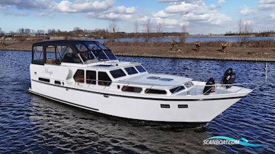 Valkkruiser 12.60 AK Cabrio Motorboten 1978, met Thornycroft motor, The Netherlands