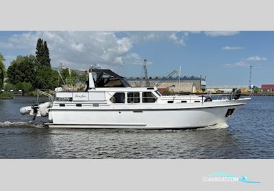 Valkkruiser Content 12.80 AK Cabrio Motorboten 1995, met Ford Lehman motor, The Netherlands