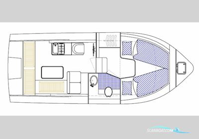 Yachtagentur Rostock Ferrum 750 HT Motorboten 2010, met Yamaha 60 PS motor, Duitsland