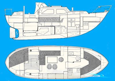 Bianca Queen 33MS Motorsailer 1979, with Lombardino Ldw 2204M engine, Denmark