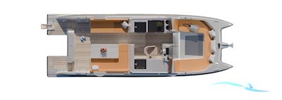 Millikan Boats M.10 Multi hull boat 2026, with Moteurs Électriques Bellmarine Drive Master Evo 20 (20 kW Chacun) engine, France