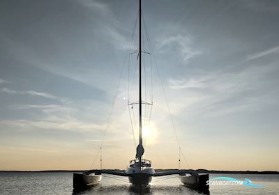 Dragonfly 920 Extreme Multihull boten 2007, met Honda BF15J motor, Denemarken